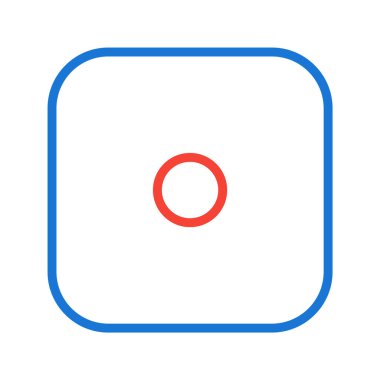 Zar Bir Simgesi Stili İzole Arkaplan