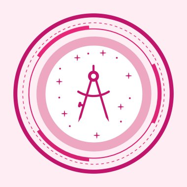 Bölme Simgesi Moda Biçiminde İzole Arkaplan      