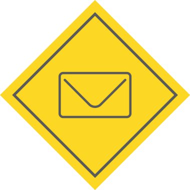  Moda Biçiminde Zarf Simgesi İzole Arkaplan