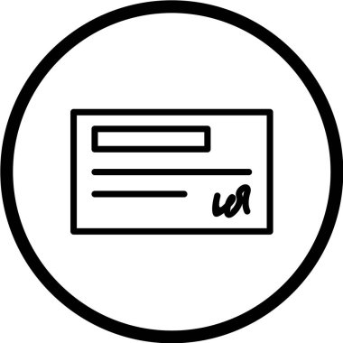 belge simgesi vektör illüstrasyonu