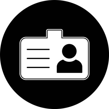  Moda Biçimli Öğrenci Kart Simgesi İzole Arkaplan      