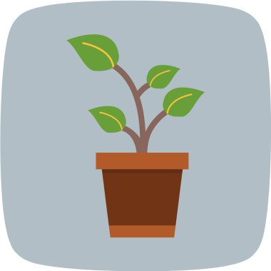 Bahçıvanlık simgesi evli tasarım vektörü illüstrasyonu