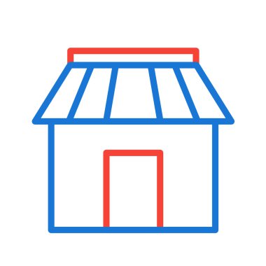 dükkan simgesi vektör illüstrasyonu