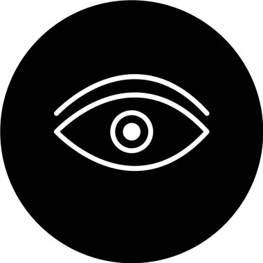 Göz simgesi. vektör illüstrasyonu