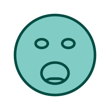 Moda Tarzı İzole Arkaplanda Emoji Simgesi Bağırılıyor          