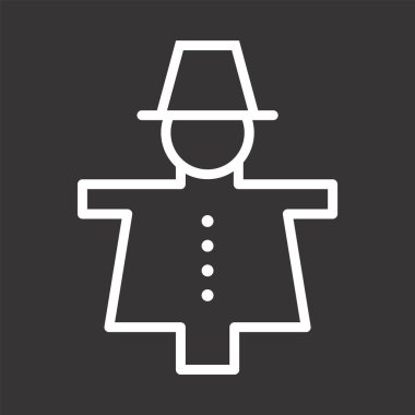  Korku Kargası Simgesi Moda Biçiminde İzole Arkaplan