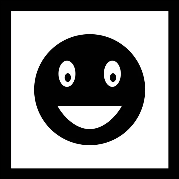 Icono Sonrisa Ilustración Vectorial — Archivo Imágenes Vectoriales