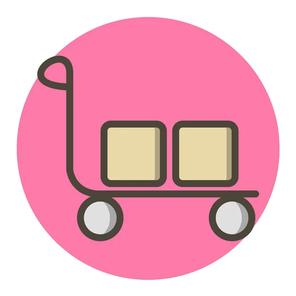 Logistics Freight Line Vector Icon — Stock Vector