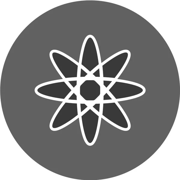 Vektorová Ilustrace Ikony Atomu — Stockový vektor