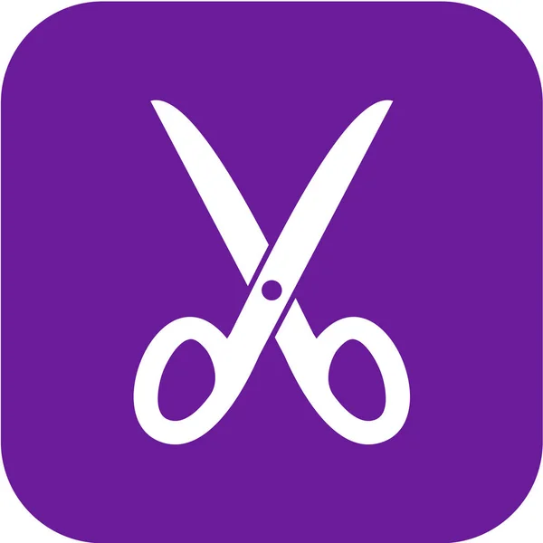 Scissors Icon White Background — Stock Vector