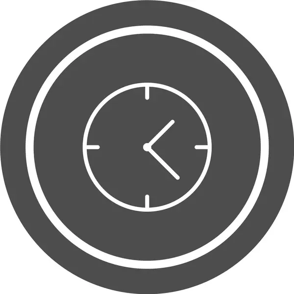 Reloj Icono Vector Ilustración — Vector de stock