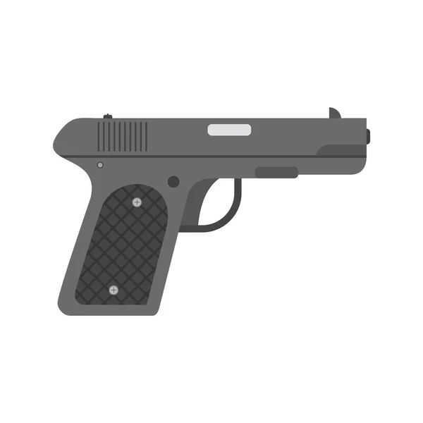 Pistolen Ikone Trendigen Stil — Stockvektor