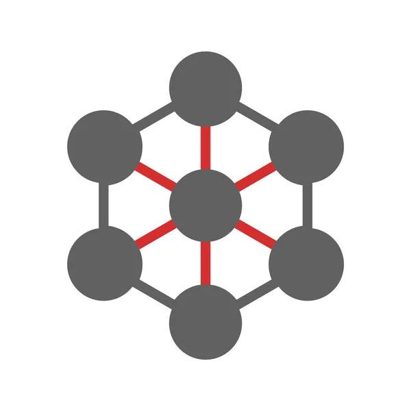 Піктограма Молекули Стилі Моди Ізольований Фон — стоковий вектор