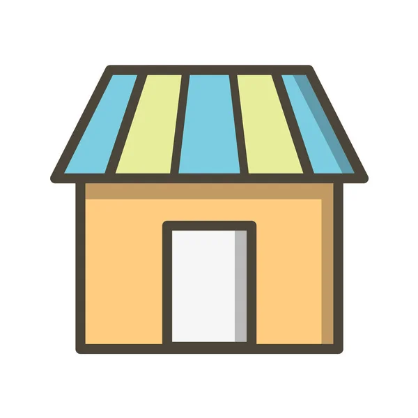 Icono Tienda Vector Ilustración — Vector de stock