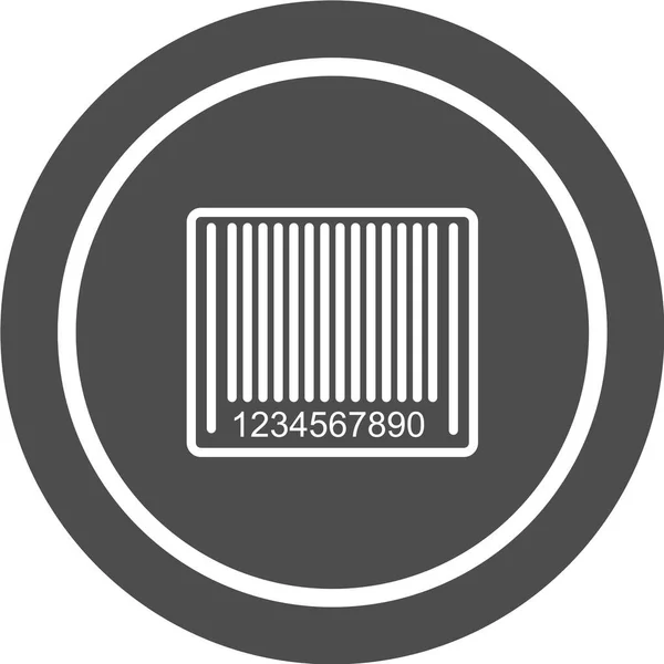 Barcode Symbol Vektor Illustration Flacher Designstil — Stockvektor