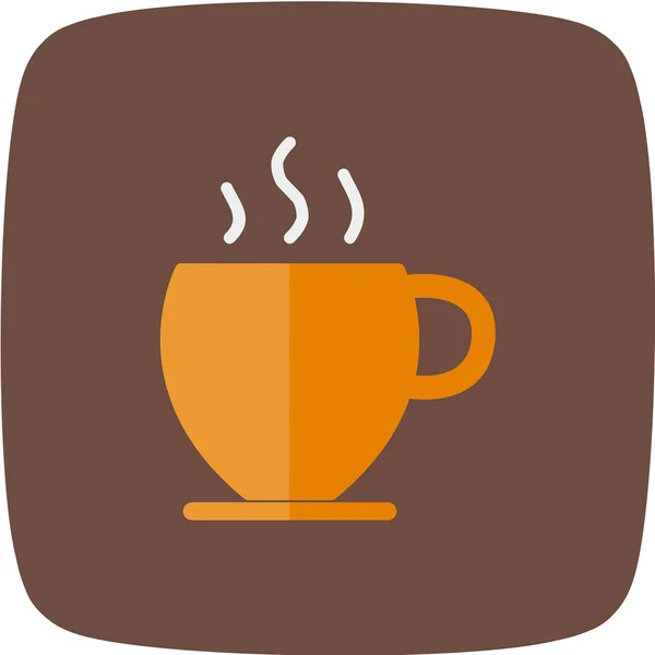 Icono Simple Ilustración Vectorial Taza Café — Archivo Imágenes Vectoriales