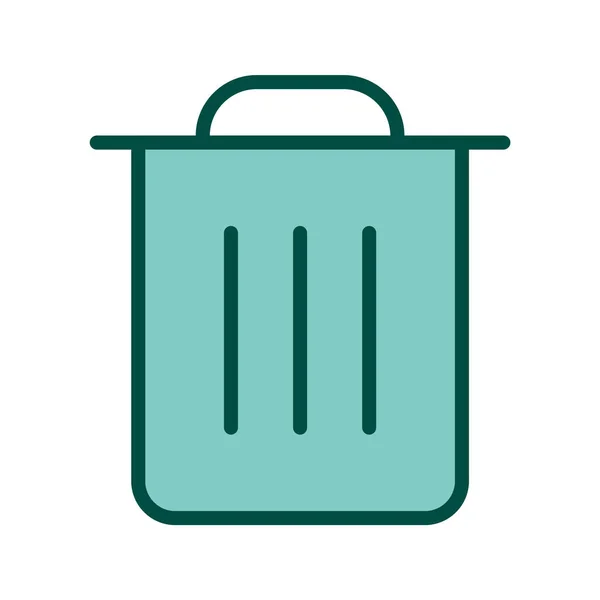Garbage Icon Trendy Style Isolated Background — Stock Vector