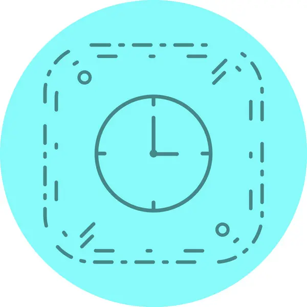 Reloj Icono Estilo Moda Aislado Fondo — Vector de stock