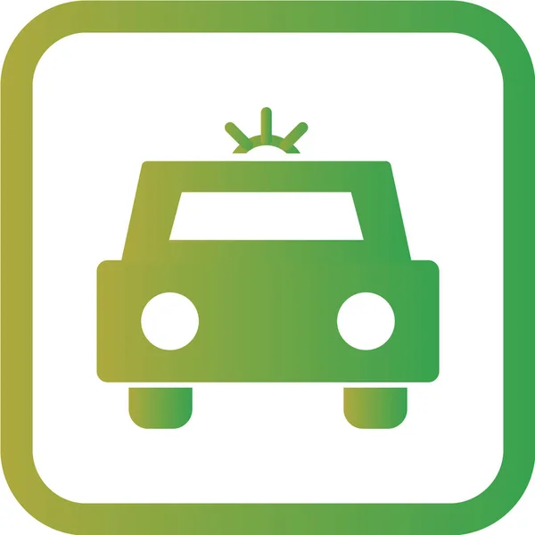 Icono Signo Coche Ilustración Vectorial — Vector de stock