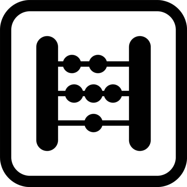Abacus Icon Trendy Style Isolated Fone — стоковый вектор