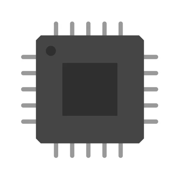 Cpu Pictogram Vector Illustratie — Stockvector