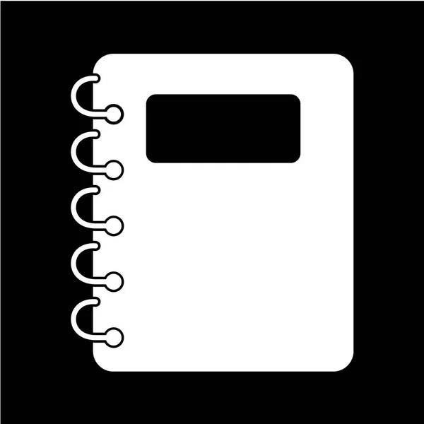 Notizbuch Symbol Vektorillustration — Stockvektor