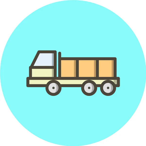 Truck Vector Icon Delivery Transport Sign — Stock Vector