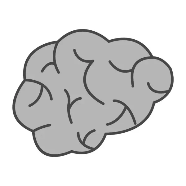 Иконка Мозга Модном Стиле Изолированный Фон — стоковый вектор