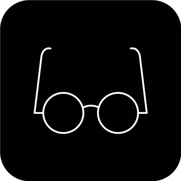 Gafas Icono Vector Ilustración — Archivo Imágenes Vectoriales