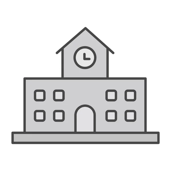 Школьный Икона Модном Стиле Изолированный Фон — стоковый вектор
