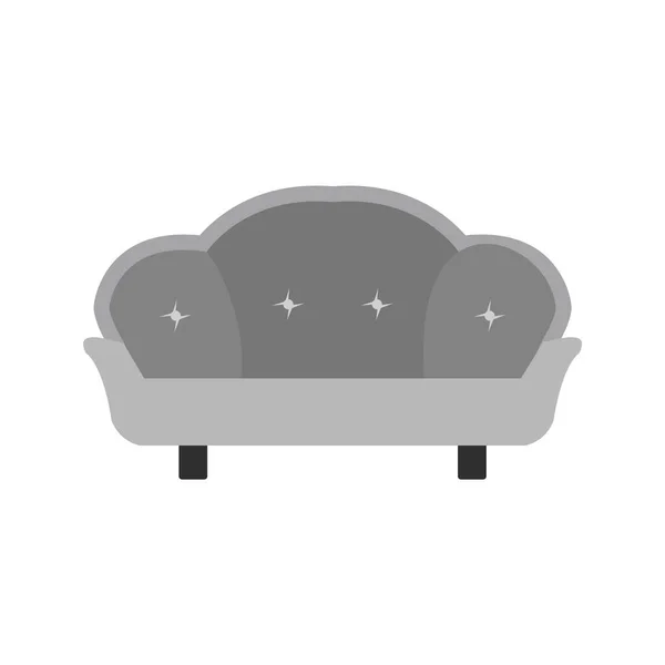 Sofa Ikone Trendigen Stil Isolierter Hintergrund — Stockvektor