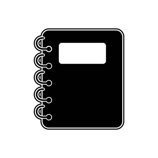 Ikona Notepadu Módním Stylu Izolované Pozadí — Stockový vektor
