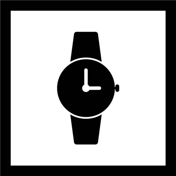 Vektor Illustration Einfache Icon Uhr — Stockvektor