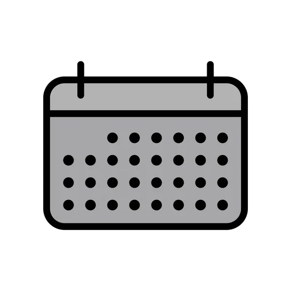 Kalender Symbol Trendigen Stil Isoliert Hintergrund — Stockvektor