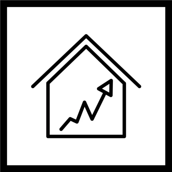 House Icon Vector Illustration Flat Design Style — Stock Vector