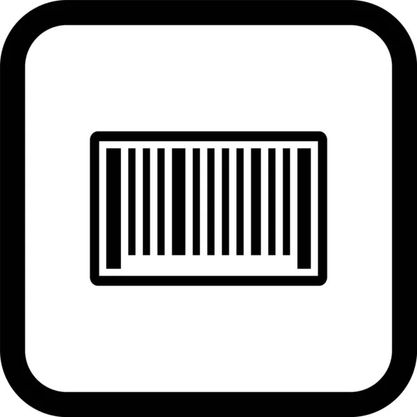 Barcode Symbol Trendigen Stil Isolierten Hintergrund — Stockvektor