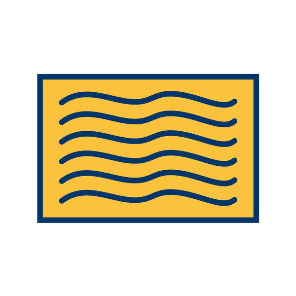Vector illustration of a line icon waves — Stock Illustration Vector Illustration Line Icon Waves — Stock Vector