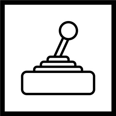 Vektör çizimi, basit simge joystick 