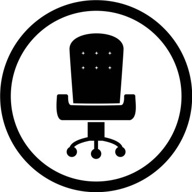 ofis koltuğu vektör simgesi