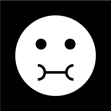 Gülümseme simgesi, vektör illüstrasyonu