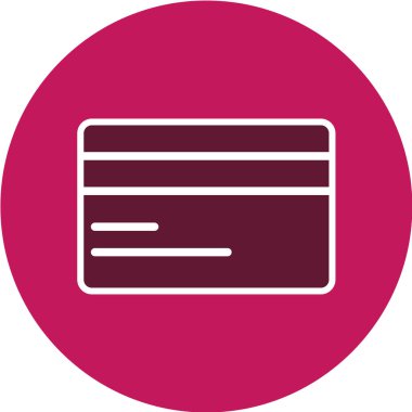 Kredi kartı ikonu. düz tasarım biçimi