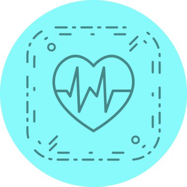  Kalp Atışı Simgesi Moda Tarzı İzole Arkaplanda