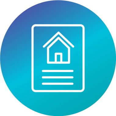 Emlak simgesi vektör illüstrasyonu