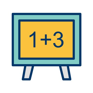 okul satırı vektör simgesi