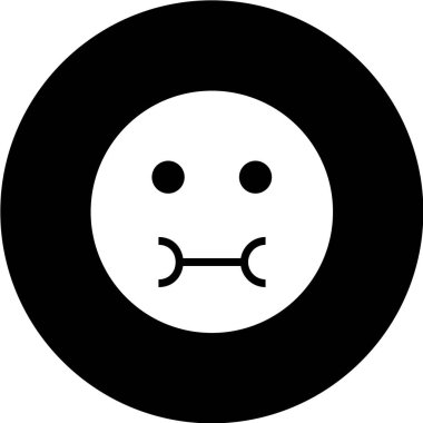 Gülümseme simgesi, vektör illüstrasyonu