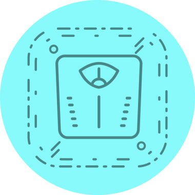 Moda Biçimli Ayrı Arkaplanda Ağırlık Makinesi Simgesi