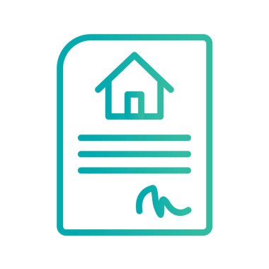 Emlak simgesi vektör illüstrasyonu