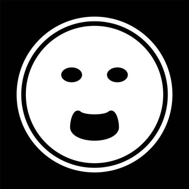 Moda Tarzı İzole Arkaplanda Emoji Simgesi Bağırılıyor          