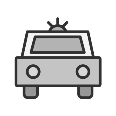 taksi simgesi vektör illüstrasyonu