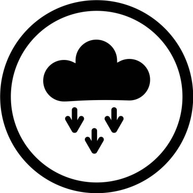 bulut vektör simgesi görünümü